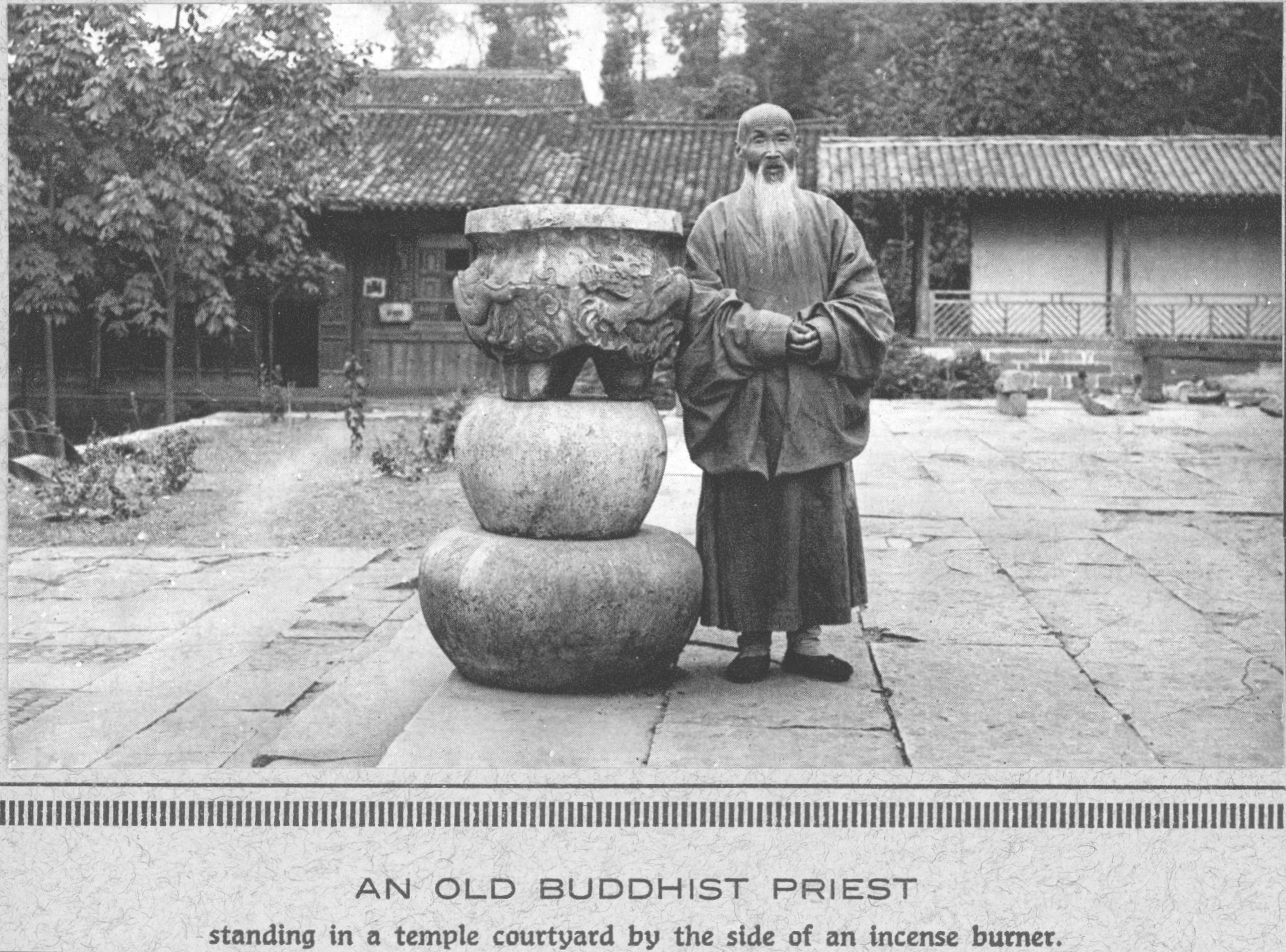 An old buddhist priest