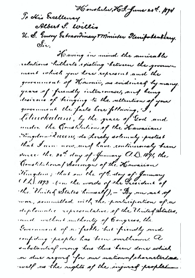 image of handwritten letter, page 1