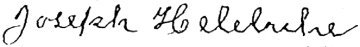 image of Joseph Heleuhe signature
