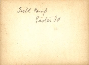 Back of photo: Field Camp Easter Id.