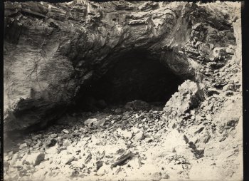 Cave: site of canabal feast ...