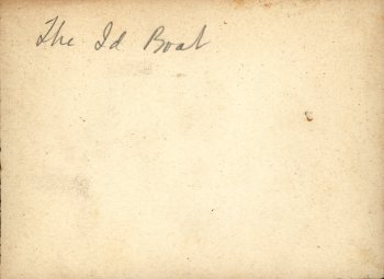 Back of photo: The Id Boat