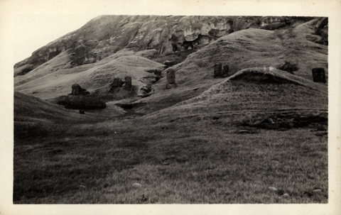 Eastern portion of south side of Rano Raraku