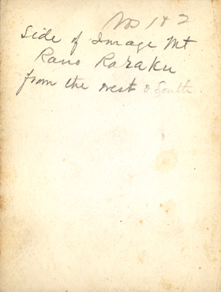 Back of photo: ... Side of Image Mt ...