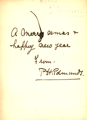 Back of photo: A merry xmas & happy new year ...