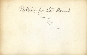 Back of photo: Pulling for the Land