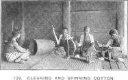 Cleaning and spinning cotton