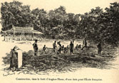 Construction in the forest of Angkor
