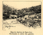 Ngon-Son coal mine: machinery and mine entrance 