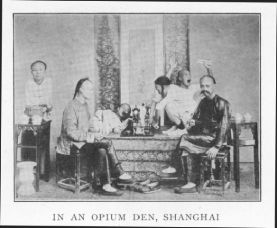 In an opium den, Shanghai